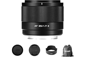 VILTROX 25mm f/1.7 F1.7 Autofokus Große Blende APS-C Objektiv Pocket Dispo FE Objektiv Kompatibel mit Sony E-Mount Kameras A6400 A6500 A6600 A6700 ZV-E10 A7C A7RII A7SII A7II A7RIII A9 A1 ZVE1 A7CR