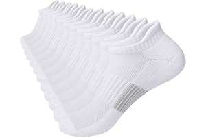 ILovDaisy Sneaker Socken Herren 43-46 Sportsocken Damen 39-42 35-38 Sneakersocken Gepolsterte Laufsocken Baumwolle Unisex Kurze Socken Atmungsaktiv Knöchelsocken 6 Paar Weiß/Schwarz/Grau