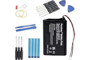 PONDWAY 1800mAh 3.7V Replacement GPS Battery Compatible with Garmin ZUMO 340LM 350LM 390LM 361-00059-00 GPS Navigation System Sat Nav Rechargeable Li-ion Polymer Battery Pack with Repair Tool