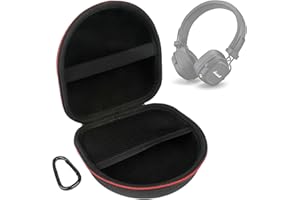 FANXINZTTC Tasche Schutzhülle für Marshall Major V/IV/III/II/I Faltbar Kopfhörer mit Schnallen (Schwarz)