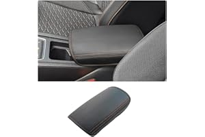 ‎GAFAT GAFAT 2020-2024 2025 Seat Leon MK4/Cu-pra Formentor Mittelarmlehne Abdeckung, Seat Leon 4 5F KL ST FR Mittelkonsole Armlehne Schutz Leder Polster, Seat Leon MK4 Zubehör, Formentor Zubehör (Messing)