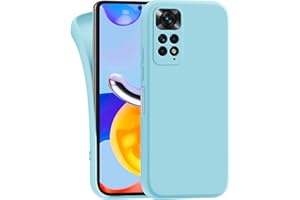 MyGadget Funda para Xiaomi Redmi Note 11 | Note 11s en Silicona TPU - Carcasa Slim & Flexible - Case Resistente Antigolpes y Anti choques - Ultra Protectora Azul Claro