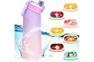 Isslance Air Borraccia con Up Originale Pods 7 Gusti cialde aromatiche, 700ML Air Bottiglia Tritan Up Senza BPA, Air Starter Set Up Borracce 0 Tazza di zucchero (Pink)