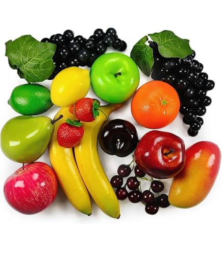 rukauf Deko Frchte Mix knstlich 18 Stck Fruits Set : Amazon.de: Kche,  Haushalt & Wohnen
