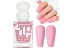 Ljusrosa nagellack – 12 ml vattenbas, giftfri och snabbtorkande, lufttorr nagelpolering för nageldesign regelbunden nagellack