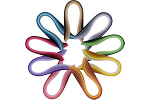 YURROAD Quilling Paper 10mm for Beginner Paper Quilling Set with 900 Strips 36 Colors 10mm x 39cm Length Quilling Paper for Adult DIY Gifts Making Quilling Flower, Pack of 9
