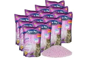 Lyra Pet® | 12 x 5 litres Litière pour Chat Lyra Power Clumping Silica en Silicate | Fortement Agglomérante | Neutralise Odeurs | sans Poussière | Absorption Efficace | À Remplir au Lieu de Remplacer