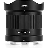 VILTROX 20mm F2.8 Z-Dağı Tam &Ccedil;er&ccedil;eve AF Başbakan Geniş A&ccedil;ı Lens Nikon Z Dağı Z8 Z9 Z6 Z7 Z6 II Z7 II Z5 Z5