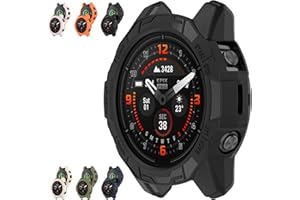 Etui kompatybilne z Garmin EPIX Pro 51 mm / Fenix 7X Pro/Fenix 7X, Disscool miękkie, odporne na upadki, PC, zapasowe etui ochronne, akcesoria do smartwatcha, 51 mm, czarne