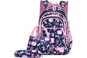 IvyH Zaino per Bambini,Zaini Ergonomici Scuola Elementare Corazza Dura 14 pollici Zainetti Stampato per Ragazzi Ragazze 6-11 anni/1-5 grado