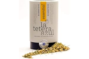 LATETERAZUL LA TETERA AZUL Infusión Digestiva Premium Con Manzanilla, Menta, Anís E Hinojo. Bote A Granel De 50 Gramos Para 33 Infusiones.