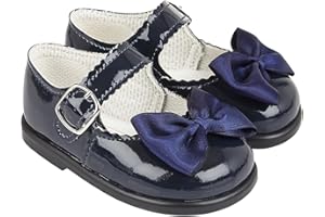 EARLY DAYS Baypods, Toddler Shoes with Hard Sole, Baby Girls First Walking Shoes with Anti-Slip Sole, First Walkers, Made in England