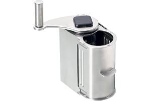 KitchenCraft World of Flavours Parmesankvarn, Rostfritt Stål, 10,5 x 5 x 15 cm, Silver, KCMCPARM