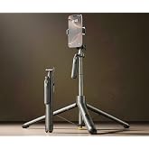 Coverzone 170 cm Otomatik A&ccedil;ılan Profesyonel Tripod, 360&deg; Kademesiz D&ouml;n&uuml;ş &Ouml;zellikli, Ultra Geniş A&ccedil;ı Destekli, 1/4 Vida Giriş