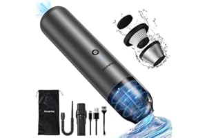 ‎CHUBOOR Chuboor Handstaubsauger, Mini-Staubsauger 7000Pa leistungsstark SOG leicht und komfortabel Wiederaufladbarer Handstaubsauger mit HEPA Mehrfachfilterung Autonomie 25 min Wiederaufladbar USB