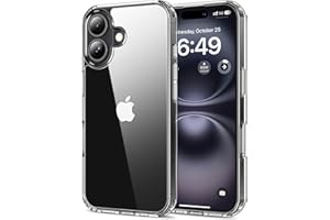 HOOMIL Coque pour iPhone 16 6,1 Pouces, Anti-Jaunissement Étui Téléphone Transparente, Housse de Protection Antichoc - Crystal Clear