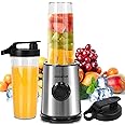 Aigostar Blender Smoothie Maker, 600W Personal Blender with 2×800ml BPA Free Cup, 2 Speeds & Pulse Setting, Mixer for Crush Ice, Juice & Vegetable Drinks - Baron 00RUA