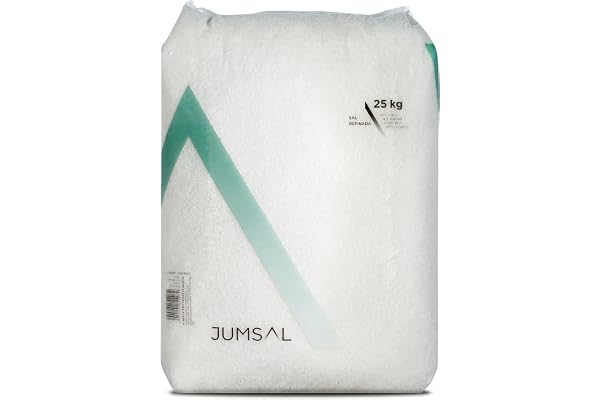 JUMSAL Sel de deneigement 25kg. Sac de sel Neige. Gros sel 25kg. Sel pour Le Gel. Sac de 25 kg de sel. Sel dégeler la Neige. Sel de Grain Naturel Humide. Sacs de sel pour Neige. Sel de déneigement.
