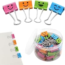 Pinces à Reliure Pliantes Métal - Lot De 80, Taille 19 Mm - Pour Documents, Sacs, Bricolage