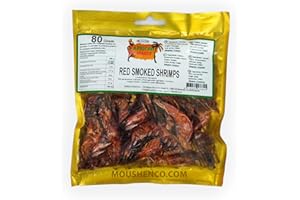 Crevettes rouges entières fumées et séchées 80g | Red smoked shrimps 80g | African Beauty