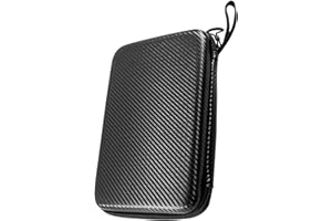 Dirfuny Waterproof Table Tennis Bat Hard Case Paddle Bag, Holds 2 Paddles & Multiple Balls(Table Tennis Bat Excluded)