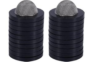 BOXOB 20 STK Gartenschlauchsiebe, Edelstahl Gummi Schlauchdichtung mit Sieb für 3/4 Zoll Anschluss und 5/8 Zoll Waschmaschinenanschluss