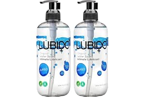 Lubido Original Vattenbaserat Parabenfritt Intimt Gelglidmedel - Jumbo 500 ml (Paket om 2)