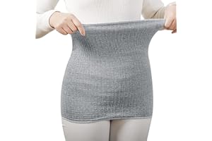 JIAHG Damen Herren Elastisch Nierenwärmer Bauchwärmer Wärmegürtel Weiche Dicken Baumwolle Rückenwärmer Leibwärmer Taillen Hüftwärmer Winter Bauch Taille Unterstützung Beschützer Gürtel Band