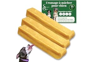 STANLEY GIBBS Lot 3 Friandises Naturelles au Fromage de Yak pour Chien, Chiot, Chiens Os à mâcher, Himalaya Mastication Durable Jouet Occupation Longue durée Soin Dentaire Faible en Calories réduit Stress Taille M