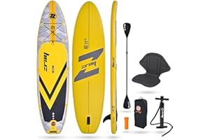 ZRAY - PB-ZE11B-K - Pack Kayak : siège + pagaie Double - Zray Sup Evasion 11' - Sup Paddle Gonflable - Dropstitch - Charge Max 120kg - Volume 246 l - Dimensions 330 x 81 x 13 cm