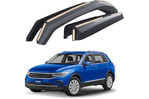 Goodyear Incasso Deflettori antiturbo Compatibile con Volkswagen Tiguan 16-23 Non Allspace -Accessori Auto -Deflettori finestrini -Deflettore Aria Auto -Protezione Meteo Facilità di installazione-4Pz