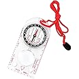 Compass Adjustable Declination Waterproof Sighting Mirror Compass Multifunctional Orienteering Map Hiking Navigation Compass for Outdoor Activities