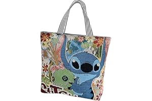 wopin Stitch Cartoon Rucksack für Kinder, Messenger Bag neue niedliche Cartoon Münze Geldbörse, Stitch Einkaufstasche. Geeignet für Kindergeschenke