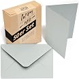 Lot De 50 Cartes Vierges A6 + Enveloppes C6 Doublées - Papier Vergé Blanc, Pour Impressions Et écriture