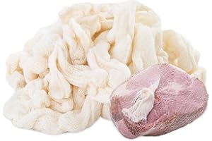 Eselect 44" Stockinette Ham and Meat Bags - Pack of 10 - Meat Netting, Bags for Smoking and Curing Poultry, Beef, Bacon Pork, Lamb, Deer and More