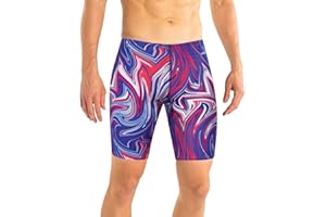 Dolfin Winner's Mens Swimsuit Patriotic Training Jammer for Racing and Competitions