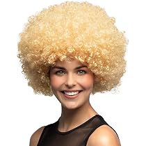 PARRUCCA AFRO BOCCOLI WIG NERO PARUCCA AFRO RICCI NERI XXL UOMO DONNA CARNEVALE PARRUCCA RICCIA - Giochi E Prodotti Per L'Età Evolutiva - 11