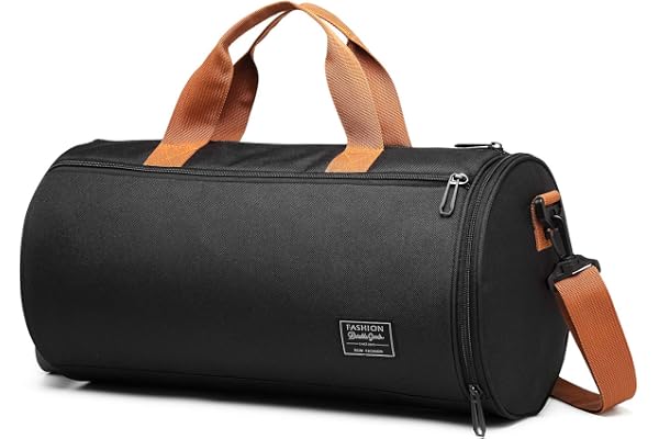 Sac De Sport avec Compartiment à Chaussures, Poche Humide et Grande Capacité - Imperméable, Portable, Bandoulière - pour Voyage, Gym, Fitness - Homme, Femme, Enfant