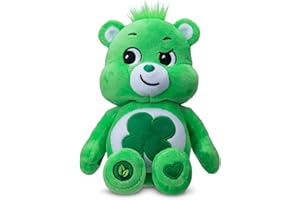 BASIC FUN Care Bears 22045 9 Inch Bean Plush Good Luck Bear, Collectable Cute Plush Toy, Cuddly Toys for Children, Soft Toys for Girls and Boys, Cute Teddies Suitable for Girls and Boys Aged 4 Years +