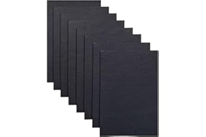 Jtnohx Feutrine Loisir Creatif, Tissu de Feutre 2 mm D'épaisseur, 8 Pièces 20x30cm Feuilles de Feutre Rigide, Feutrine de Couleur pour L'artisanat(Noir)