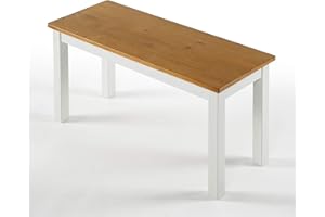 ‎ZINUS ZINUS Becky 92 cm lange Holzbank | Essbank aus Massivholz im Landhausstil | Einfache Montage