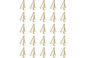 Kopinma Lot de 25 mini chevalets 5 pièces - Cartes de visite, affichage, photos, petites toiles, art DIY dans la salle de classe