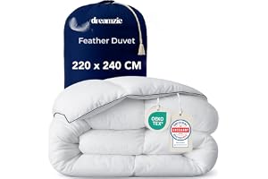 Dreamzie - Ultra Comfort Duvet 220x240 cm - Fjäder & Duck Dun Dun Duvet - Dubbeltäcke - 450gsm - Oeko-Tex, RDS & Downpass Certified