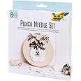 Punch Needle Stickerei Set - Niedliche Kuh Mit Gänseblümchen Motiv Für Anfänger