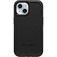 OtterBox iPhone 15, iPhone 14, and iPhone 13 Defender Series Case - Black, screenless, Rugged & Durable, with Port Protection, Includes Holster Clip Kickstand