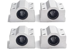 DollaTek 4 pezzi SCS8UU cuscinetto a sfere per movimenti lineari con boccola scorrevole CNC lunghezza 34,5 mm