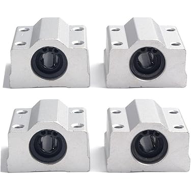 4 Cuscinetti SCS12UU Per CNC - Diametro Interno 12mm, Per Stampanti 3D E Macchine Utensili