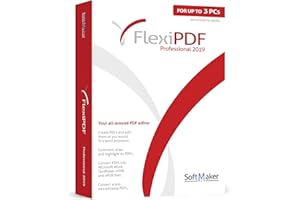 MARKT + TECHNIK FlexiPDF Professional - OCR PDF Editing Software - 3 USER for your Windows 11, 10, 8.1, 7 PC - the ultimate PDF editor software by SoftMaker