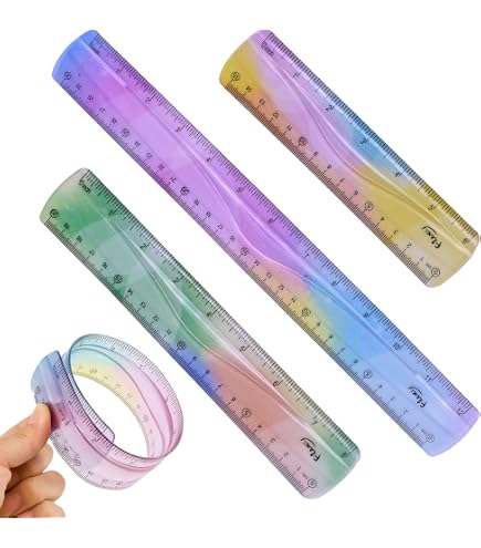 12 Zoll Flexibles Transparentes Lineal – Biegsam Für Kurven, Schule, Büro & Kreative Arbeiten