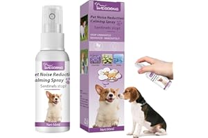 Bavokon 5 PCS Spray calmante ai feromoni per Cani, Spray ai feromoni calmante per Animali Domestici, Facile Applicazione Spray, Aiuta i Cani con separazione, Viaggi, rumori Forti e ansia